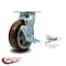 Service Caster 6 Inch Polyurethane Caster with Roller Bearing and Brake/Swivel Lock SCC SCC-30CS620-PPUR-TLB-BSL - alternate 3